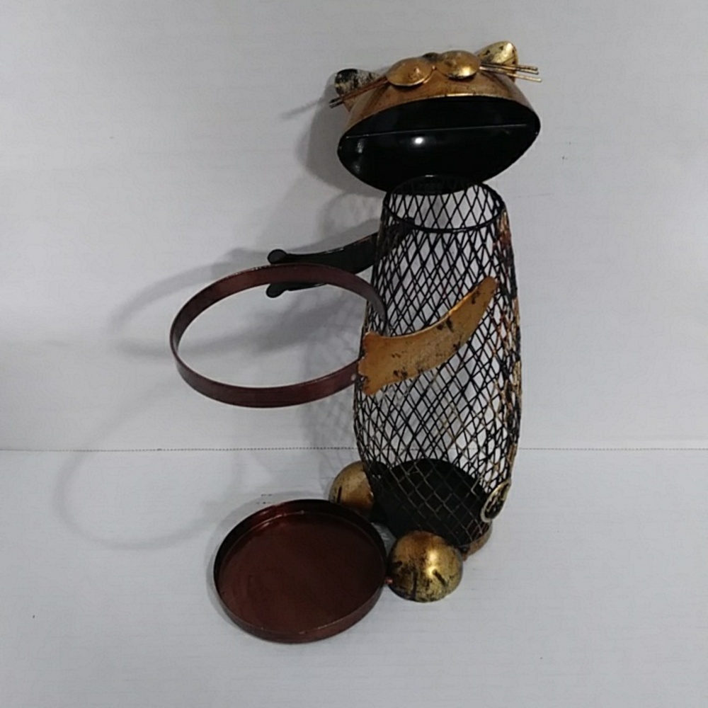 Cat Wine Holder With Cork Holder *GUC* - Picture 4 of 8